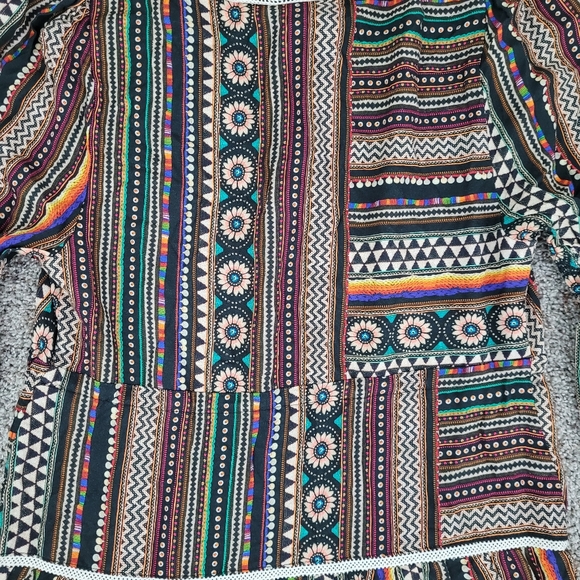 FARM Rio Sample Black Motif Tiered Maxi Dress - Picture 4 of 6